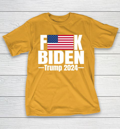 Fuck Biden American Flag Trump 2024 T-Shirt 2