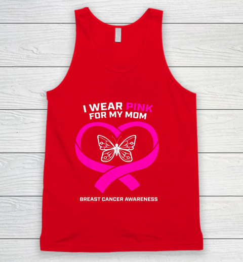 Men Women Kids Wear Pink For My Mom Breast Cancer Awareness Tank Top 5