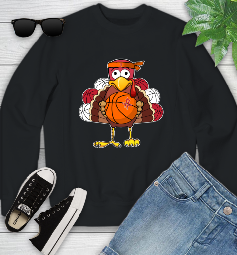 Houston Rockets Turkey thanksgiving day Youth Sweatshirt 2