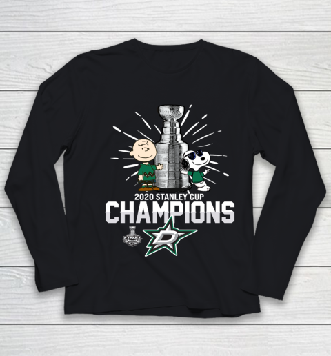 2020 Stanley Cup Champion Dall Stars Snoopy Youth Long Sleeve