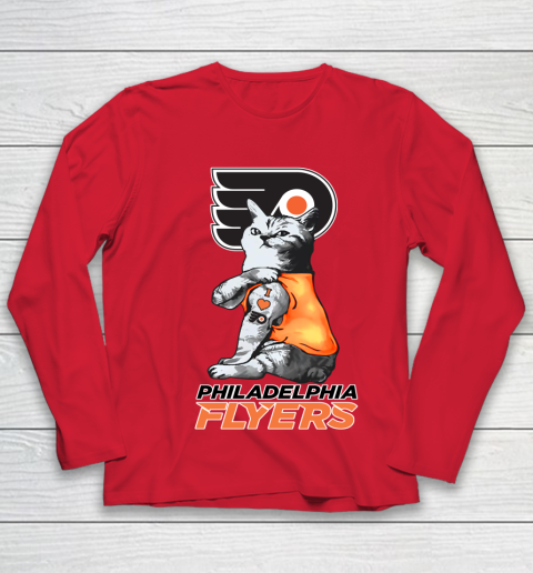 NHL My Cat Loves Philadelphia Flyers Hockey Youth Long Sleeve 8