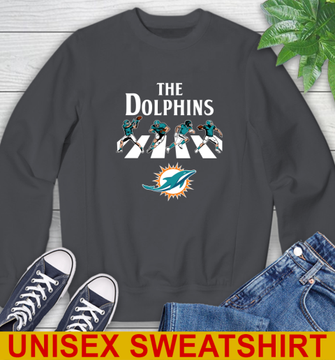 NFL Football Miami Dolphins The Beatles Rock Band Shirt Sweatshirt 7