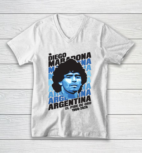Diego Maradona El Pibe De Pro 1960 2020 Rest In Peace V-Neck T-Shirt