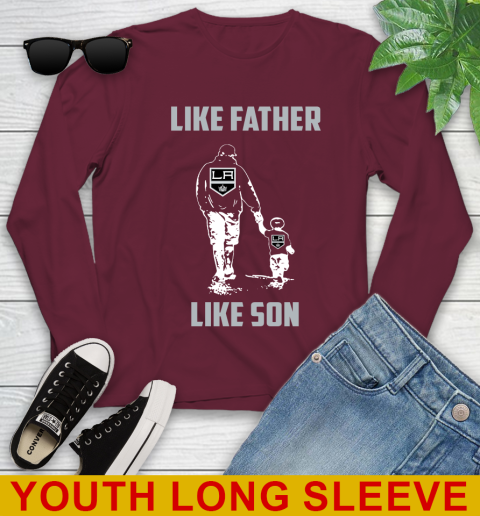 Los Angeles Kings NHL Hockey Like Father Like Son Sports Youth Long Sleeve 6