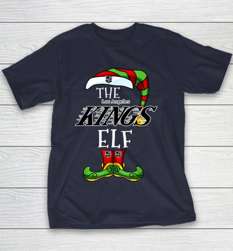 Los Angeles Kings Christmas ELF Funny NHL Youth T-Shirt 2