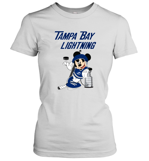 Mickey Tampa Bay Lightning With The Stanley Cup Hockey NHL Women's T-Shirt
