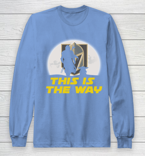 Vegas Golden Knights NHL Ice Hockey Star Wars Yoda And Mandalorian This Is The Way Long Sleeve T-Shirt 8