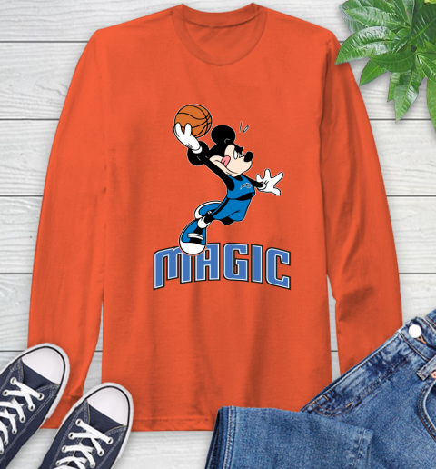NBA Basketball Orlando Magic Cheerful Mickey Mouse Shirt Long Sleeve T-Shirt 5