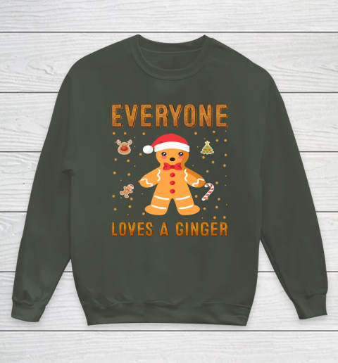 Everyone Loves A Ginger Funny Christmas Youth Sweatshirt 8