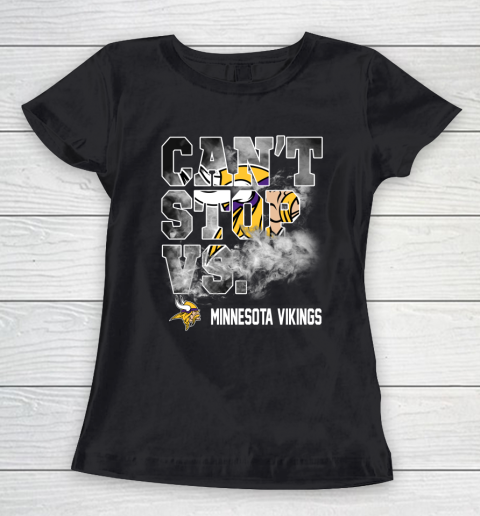 NFL Minnesota Vikings Can't Stop Vs Women's T-Shirt