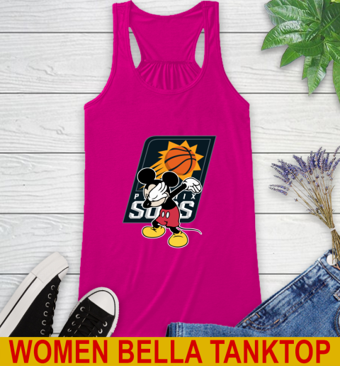 Phoenix Suns NBA Basketball Dabbing Mickey Disney Sports Racerback Tank 8