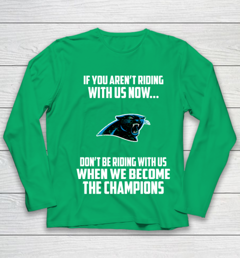NFL Carolina Panthers Football We Become The Champions Youth Long Sleeve 4