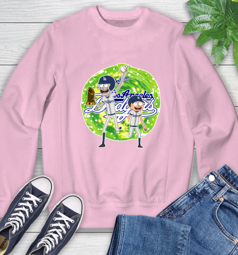 MLB Los Angeles Dodgers Rick And Morty Commissioner's Trophy Baseball Sports Sweatshirt 9