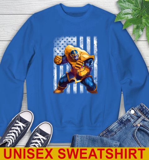 NHL Hockey Tampa Bay Lightning Thanos Marvel American Flag Shirt Sweatshirt 11