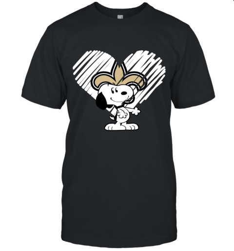 I Love Snoopy New Orleans Saints In My Heart NFL Unisex Jersey Tee