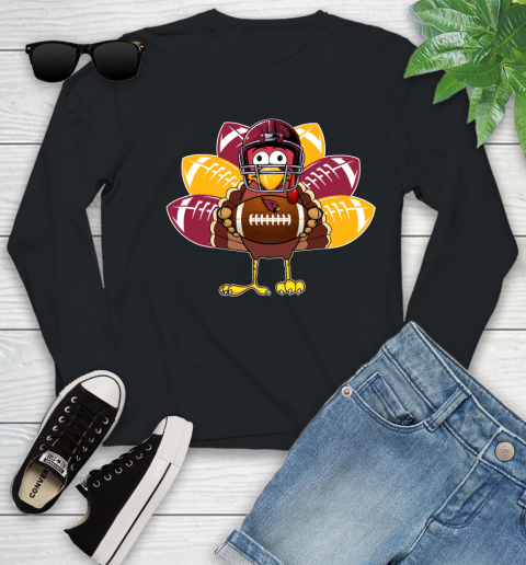 Arizona Cardinals Turkey Thanksgiving Day Youth Long Sleeve 2