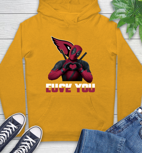 NHL Arizona Cardinals Deadpool Love You Fuck You Football Sports Hoodie 2