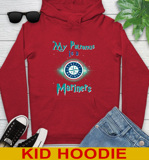 MLB Baseball Harry Potter My Patronus Is A Seattle Mariners Youth Hoodie 11