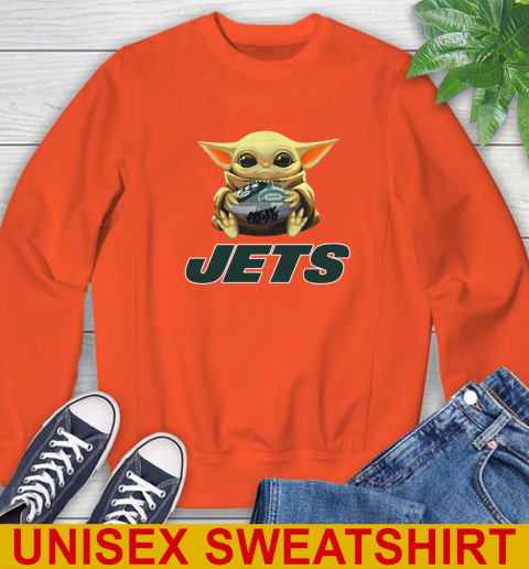 NFL Football New York Jets Baby Yoda Star Wars Shirt Sweatshirt 4