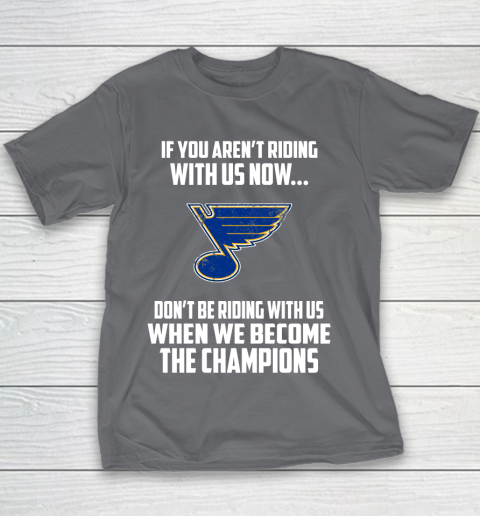 NHL St.Louis Blues Hockey We Become The Champions Youth T-Shirt 5