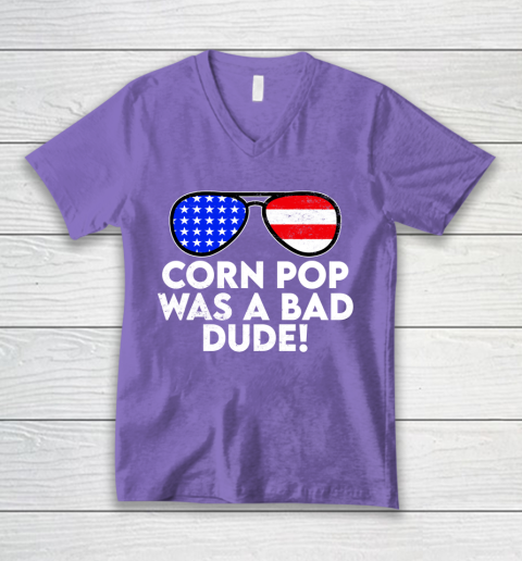 Corn Pop Was A Bad Dude  Joe Biden Parody V-Neck T-Shirt 8