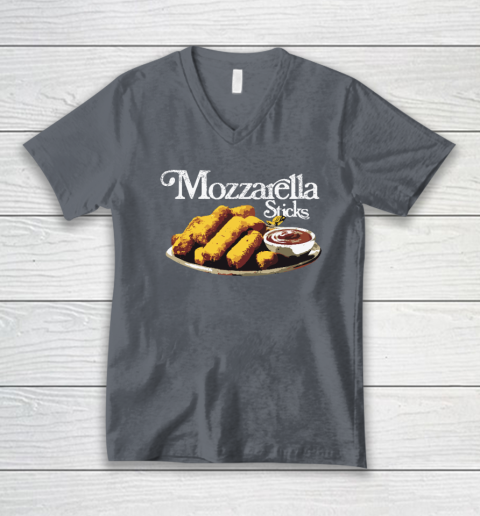 Mozzarella Sticks V-Neck T-Shirt 3