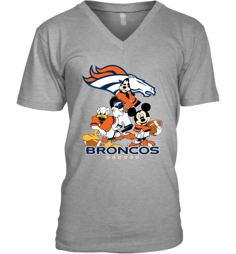 NFL Denver Broncos Mickey Mouse Donald Duck Goofy Football Shirt