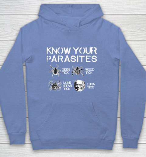 Know Your Parasites Funny Joe Biden Luna Tick Youth Hoodie 8