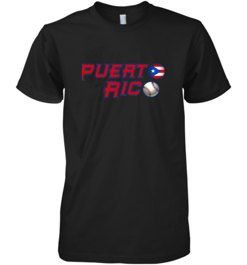 Puerto Rico Baseball Flag Shirts Boricua Pride Premium Men's T-Shirt