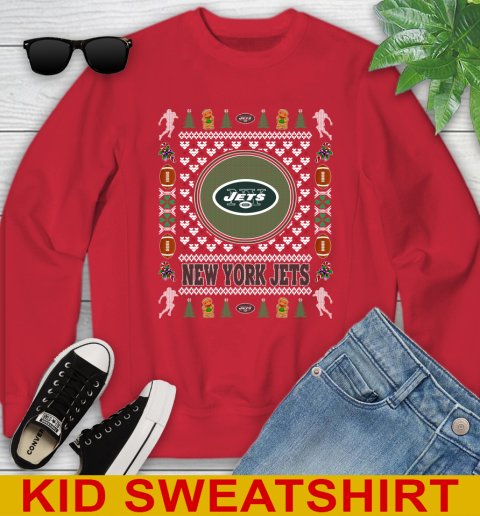 New York Jets Merry Christmas NFL Football Loyal Fan Youth Sweatshirt 7