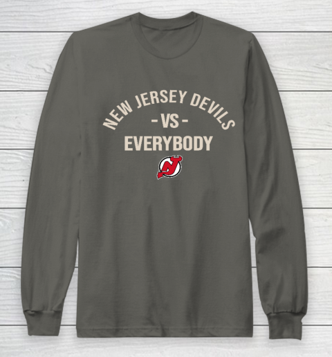 New Jersey Devils Vs Everybody Long Sleeve T-Shirt 5