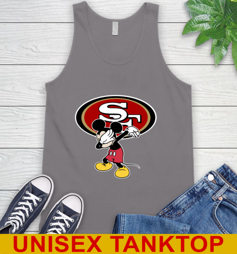 San Francisco 49ers NFL Football Dabbing Mickey Disney Sports Tank Top 7