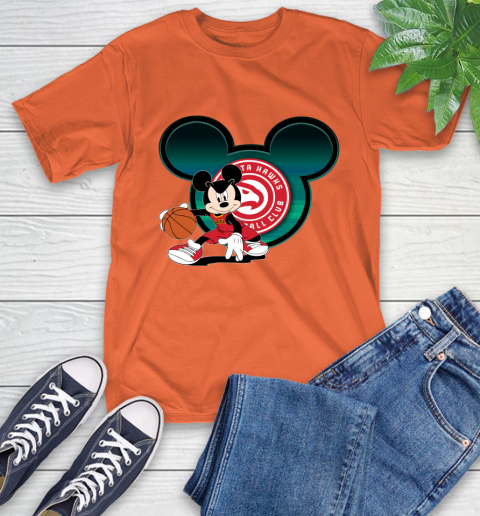 NBA Atlanta Hawks Mickey Mouse Disney Basketball T-Shirt 5