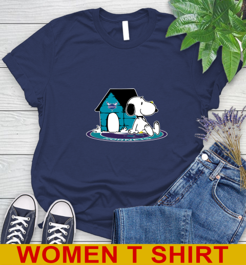 NBA Basketball Charlotte Hornets Snoopy The Peanuts Movie Shirt Women's T-Shirt 12