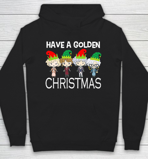 Golden Girls Lovers Gift T shirt Have A Golden Christmas Vintage Hoodie