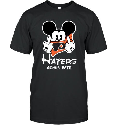 NHL Philadelphia Flyers Haters Gonna Hate Mickey Mouse Disney Hockey T Shirt