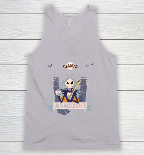 MLB San Francisco Giants Baseball Jack Skellington Halloween Tank Top 3