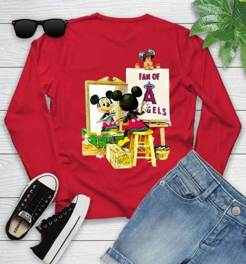 MLB Baseball Los Angeles Angels Mickey Drawing Shirt 122