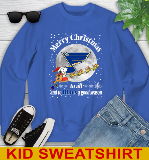 St.Louis Blues Merry Christmas To All And To Blues A Good Season NHL Hockey Sports Youth Sweatshirt 6