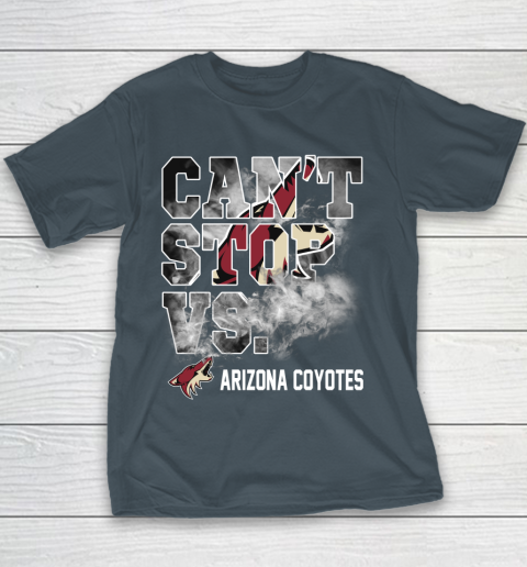 NHL Arizona Coyotes Hockey Can't Stop Vs Youth T-Shirt 5