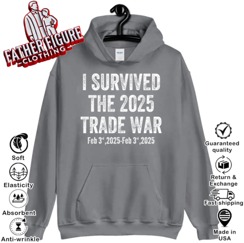zkqo i survived the 2025 trade war feb 3rd 2025 hoodie 23 front dark heather