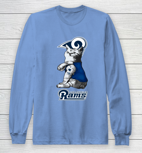 NFL Football My Cat Loves Los Angeles Rams Long Sleeve T-Shirt 8