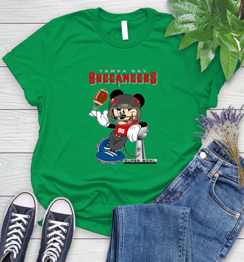 NFL Tampa Bay Buccaneers Mickey Mouse Disney Super Bowl Football T Shirt Women's T-Shirt 6