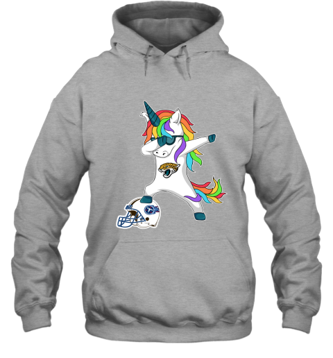 Football Dabbing Unicorn Steps On Helmet Jacksonville Jaguars Hoodie