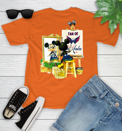 NHL Hockey Washington Capitals Mickey Drawing Shirt 101
