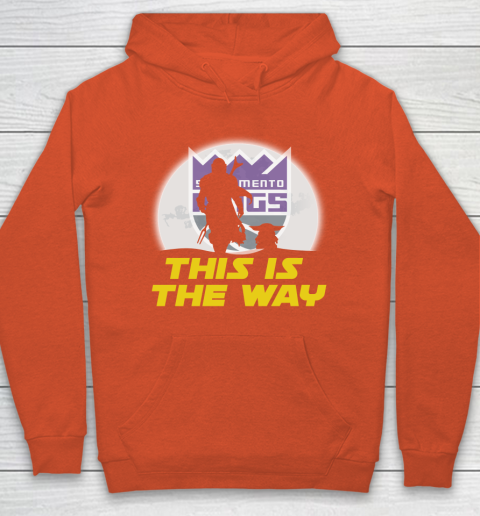 Sacramento Kings NBA Basketball Star Wars Yoda And Mandalorian This Is The Way Hoodie 3