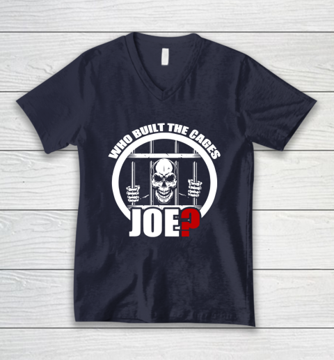 Who Built The Cages Joe V-Neck T-Shirt 2