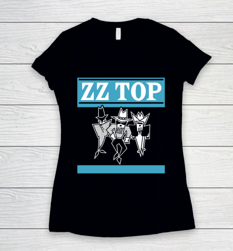 ZZ Top Women's V-Neck T-Shirt
