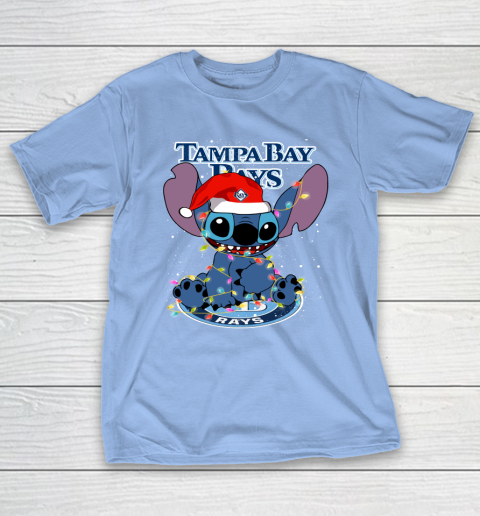 Tampa Bay Rays MLB noel stitch Baseball Christmas T-Shirt 8