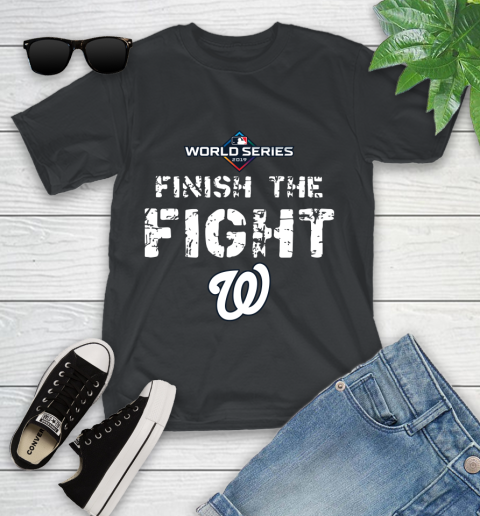 Finish The Fight Washington Nationals World Series 2019 Youth T-Shirt